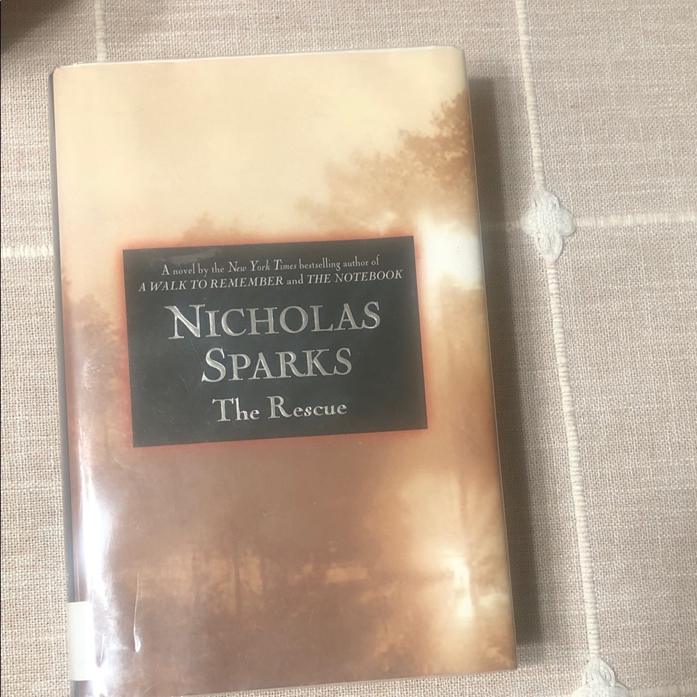 Nicholas Sparks 'The Rescue' Hardcover Book